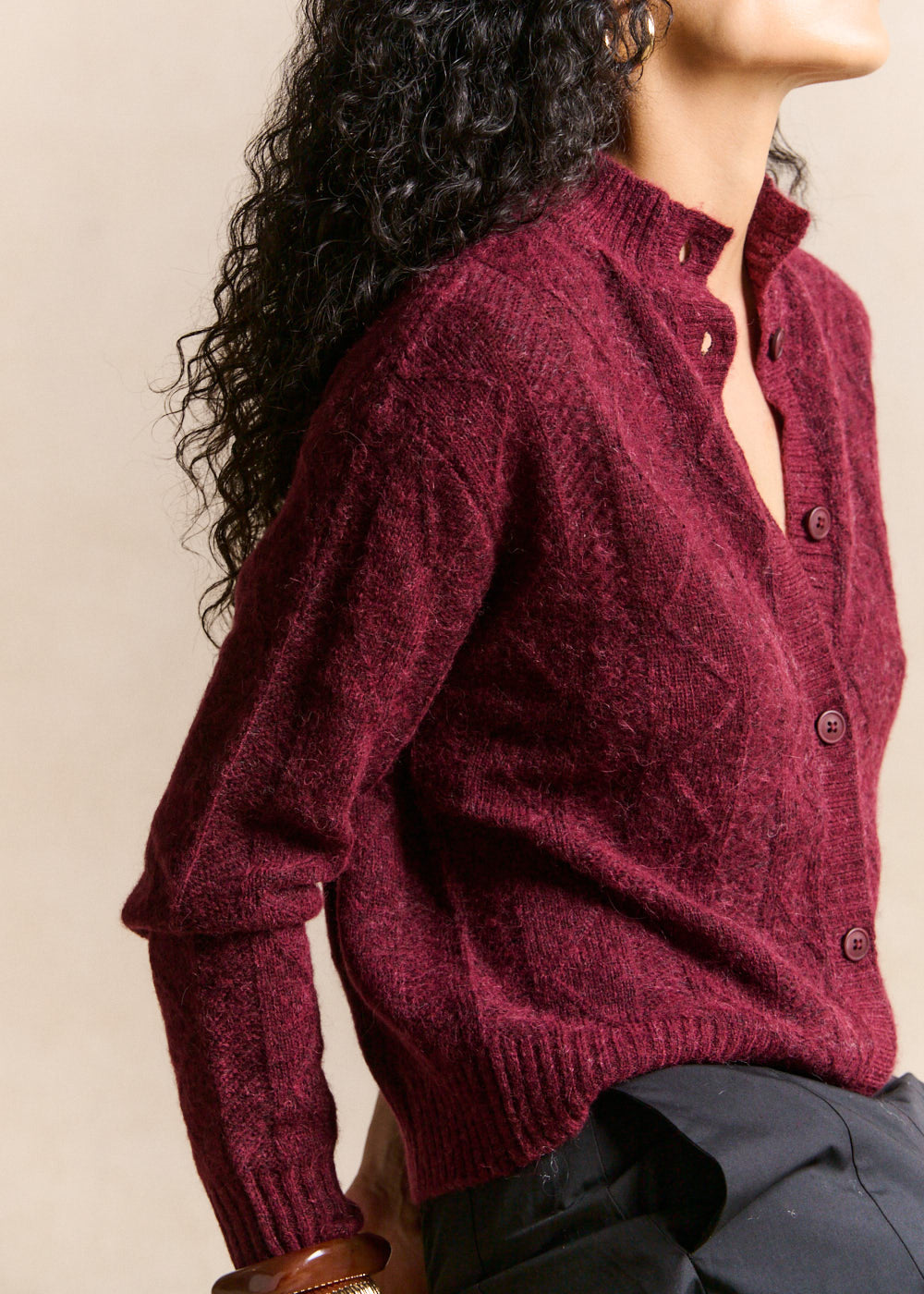 Gilet en maille chevron - Sud Express - 2 - Sud Express
