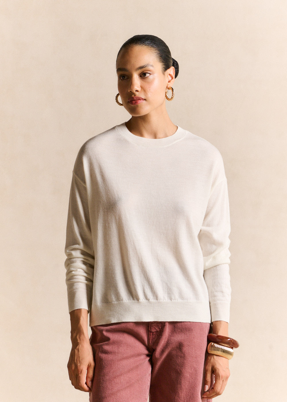 Pull col rond en laine - Sud Express - 5 - Sud Express