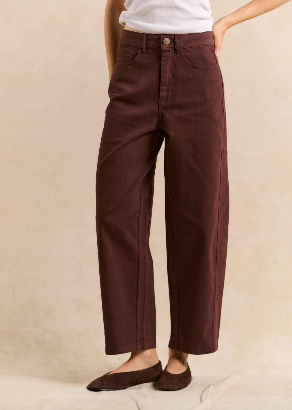 Pantalon coupe boule cinq poches - Sud Express - 2 - Sud Express