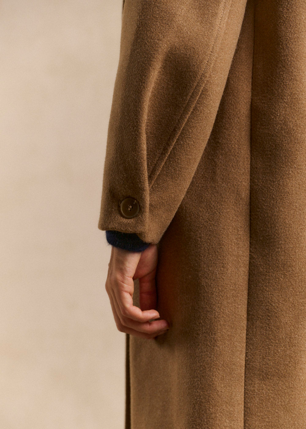 Manteau long ample col tailleur - Sud Express - 4 - Sud Express