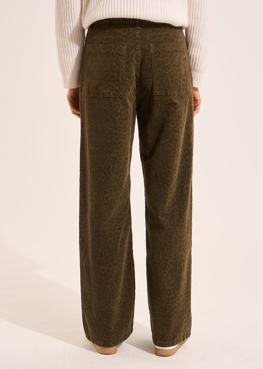Pantalon en velours imprimé léopard - Sud Express - 3 - Sud Express