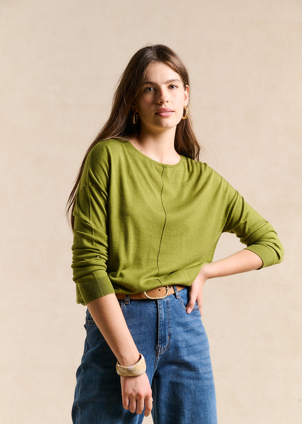 MANONA Pull col bateau oversize - 1 - Sud Express - Sud Express