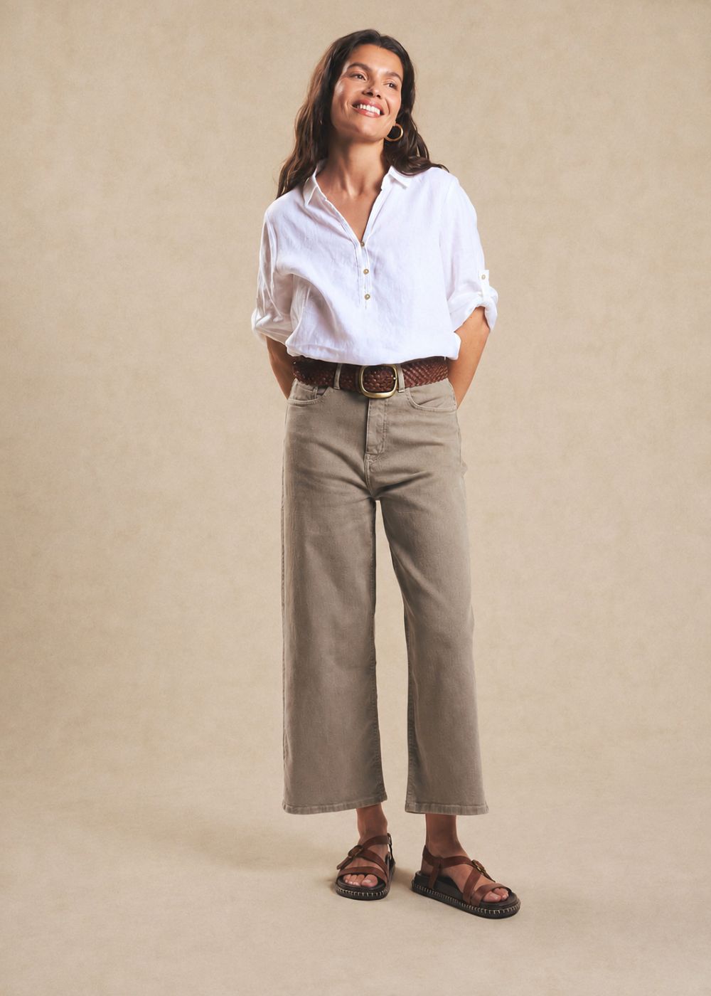 SUZY Jean taille haute coupe large 7/8 - 1 - Sud Express - Sud Express