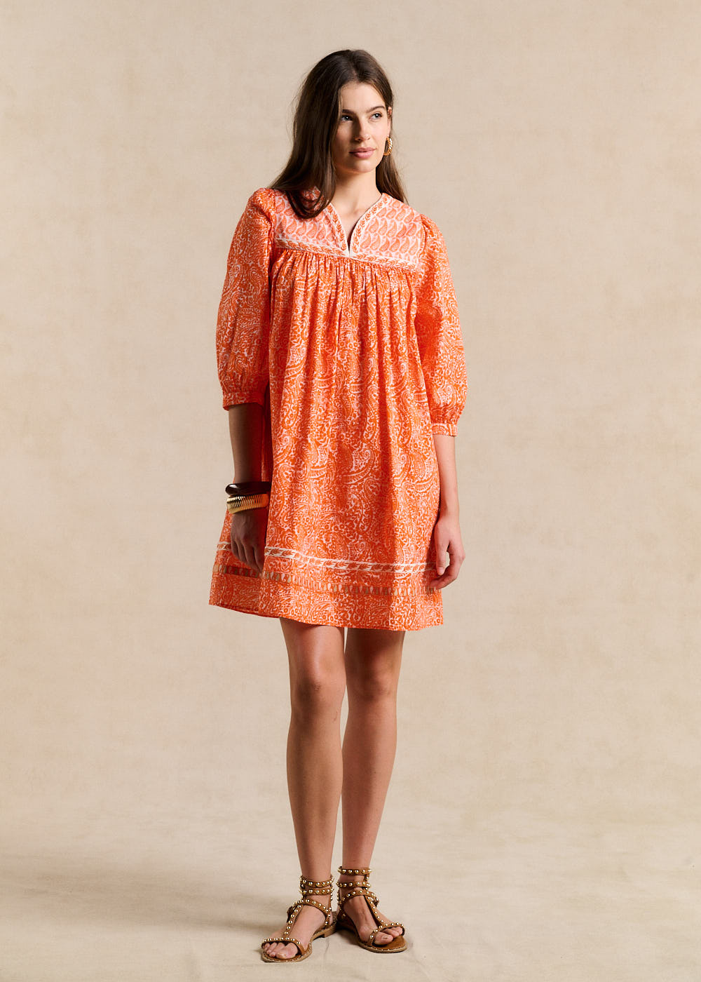 Robe courte imprimé floral - Sud Express - 5 - Sud Express
