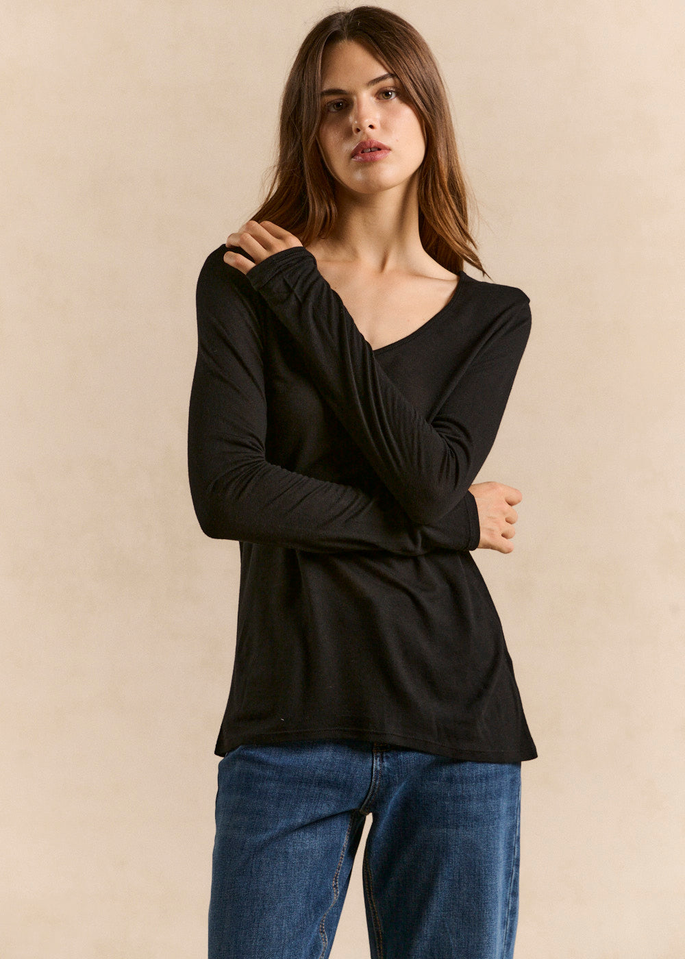 TATUNA Second-skin fitted cut t-shirt - 1 - Sud Express - Sud Express