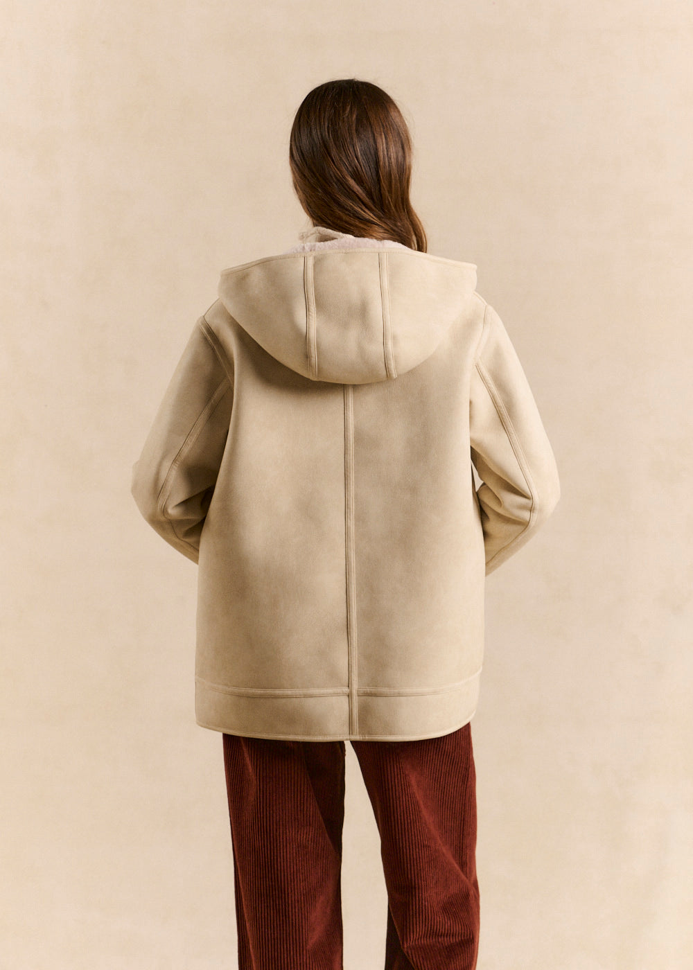 MAFLEURY Manteau fausse peau lainée à capuche - 3 - Sud Express - Sud Express