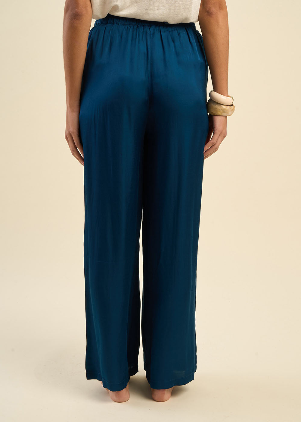 Pantalon large en satin - Sud Express - 3 - Sud Express