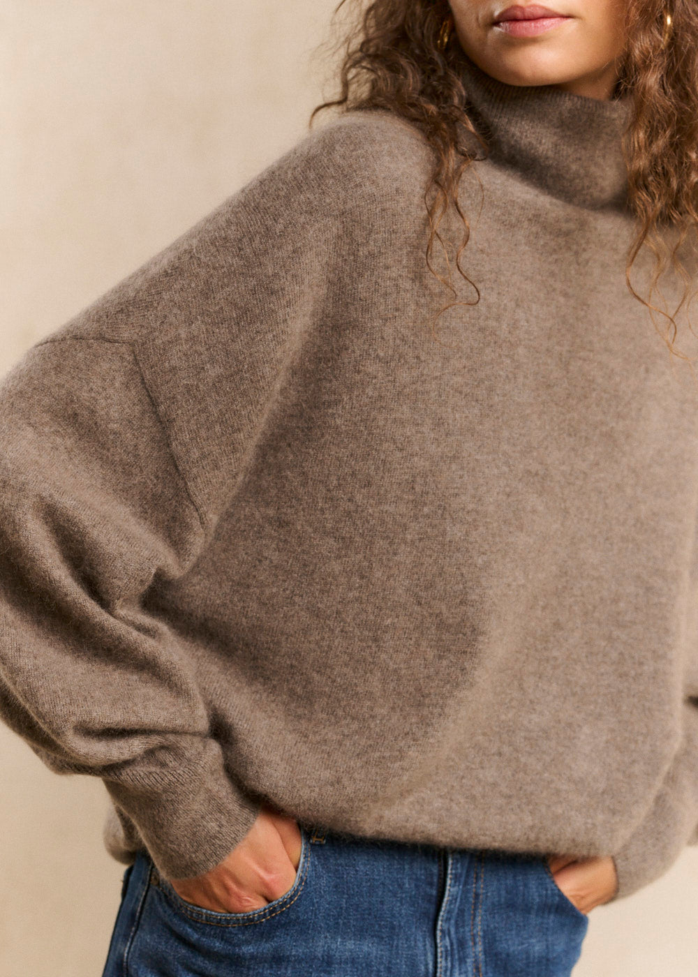 Loose-fitting turtleneck jumper - Sud Express - 2 - Sud Express