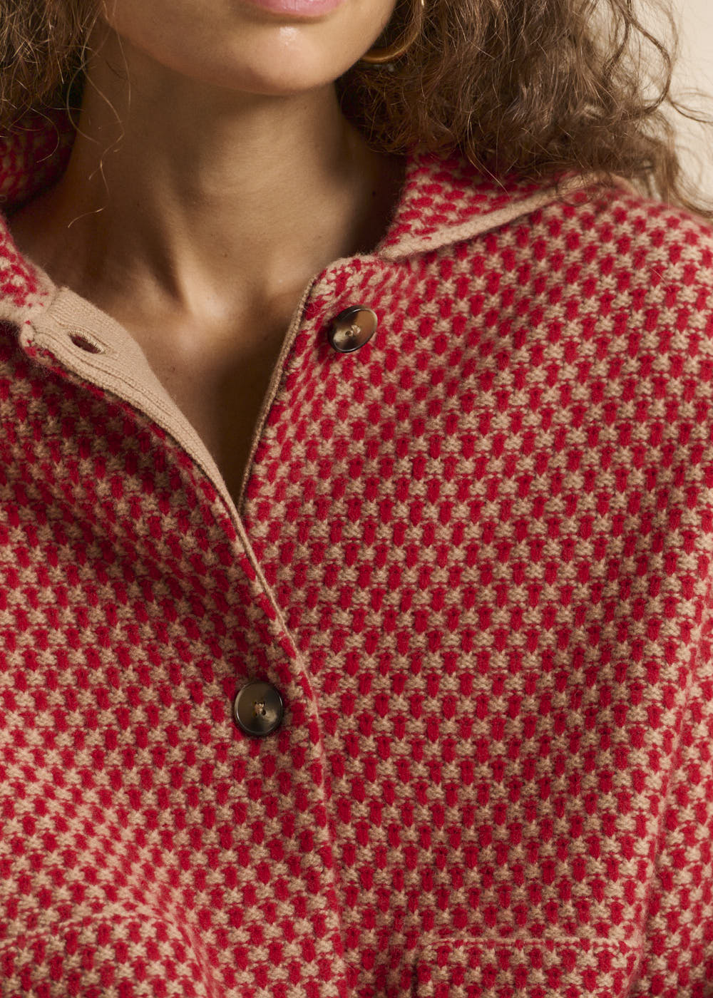 GIADOU Gilet en maille damier - 2 - Sud Express - Sud Express