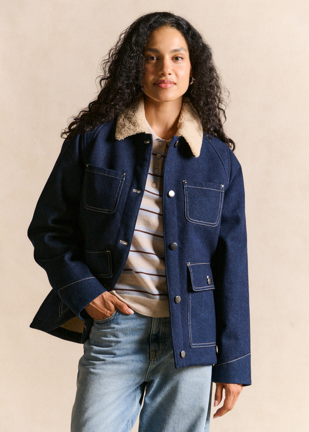 Blouson jean brut - Sud Express - 1 - Sud Express