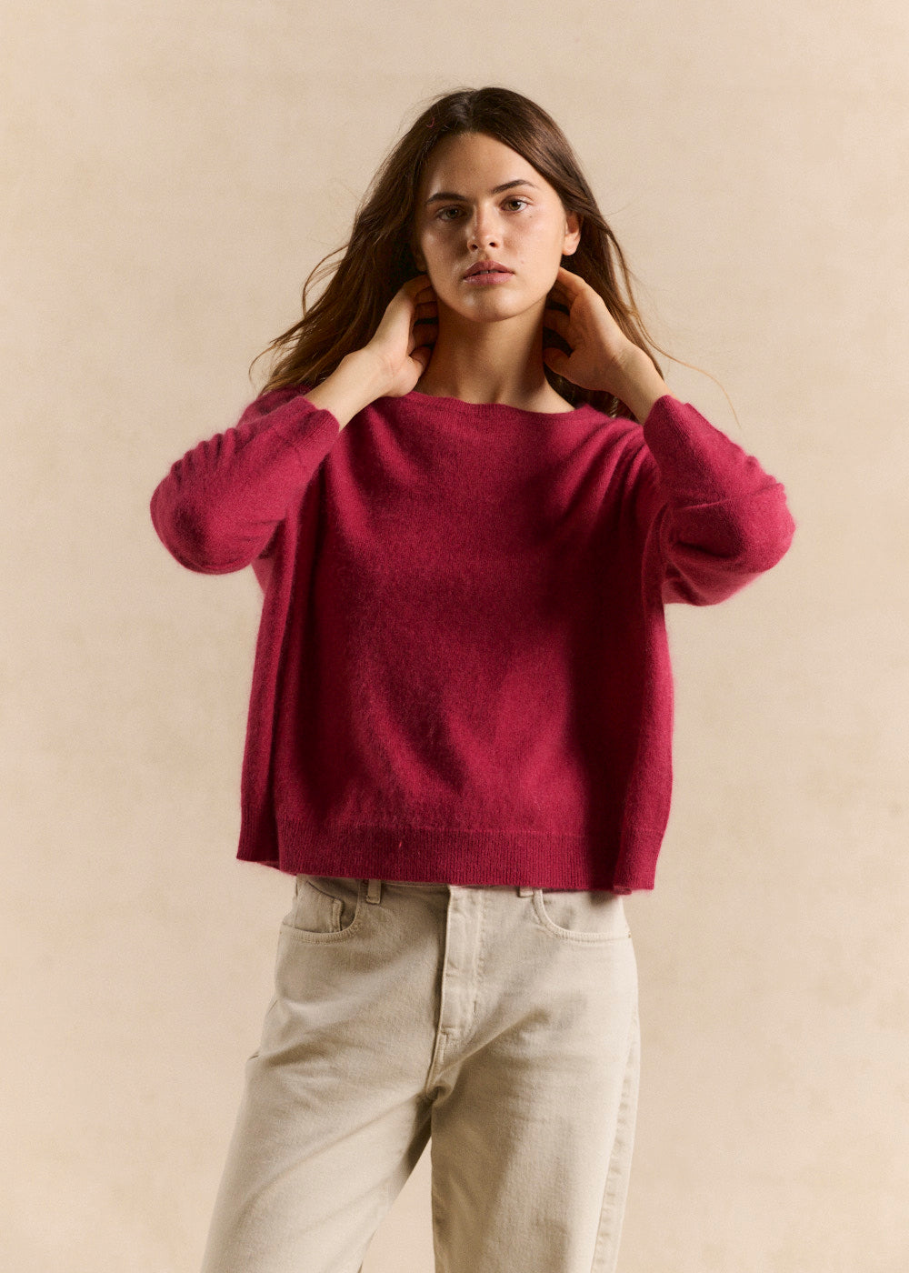 MARCYA Boat neck sweater in brushed wool and cashmere - 4 - Sud Express - Sud Express