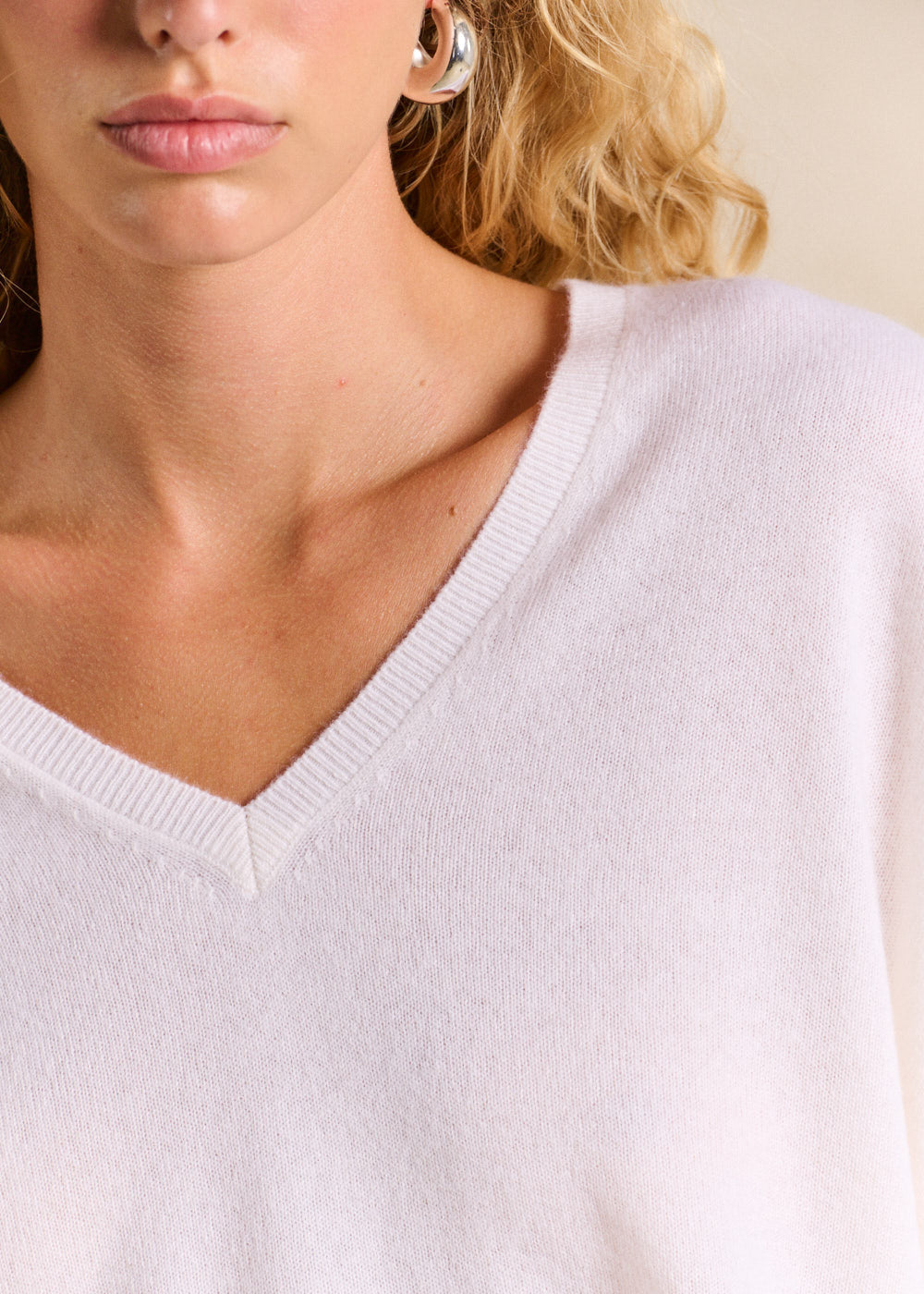 Pull cachemire col V ample - Sud Express - 2 - Sud Express