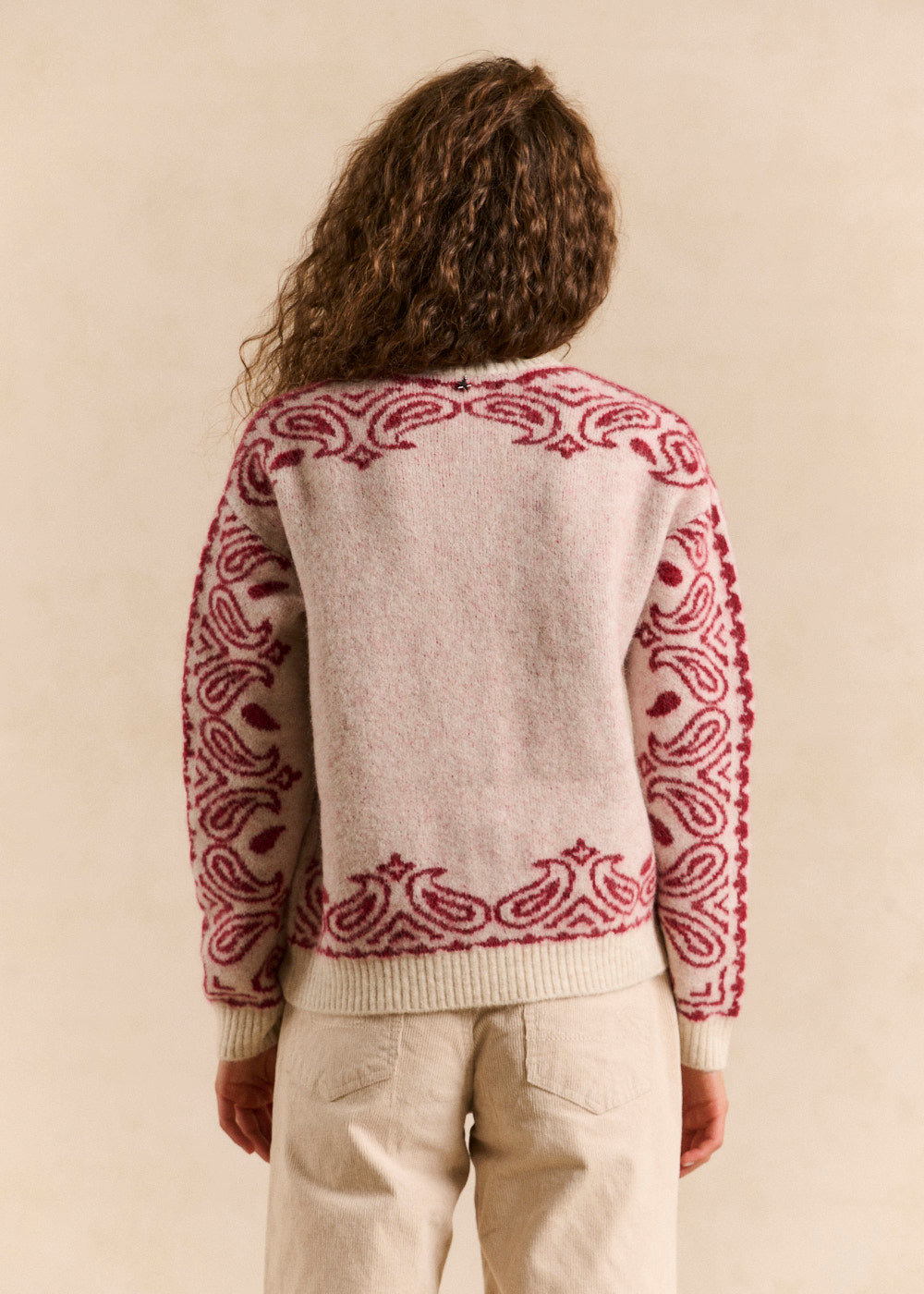 GUSHMY Gilet en maille jacquard motif bandana - 3 - Sud Express - Sud Express