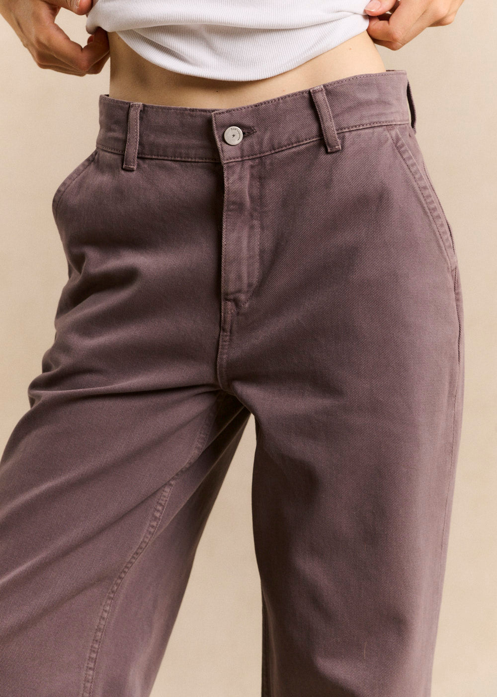 Pantalon droit en coton - Sud Express - 5 - Sud Express