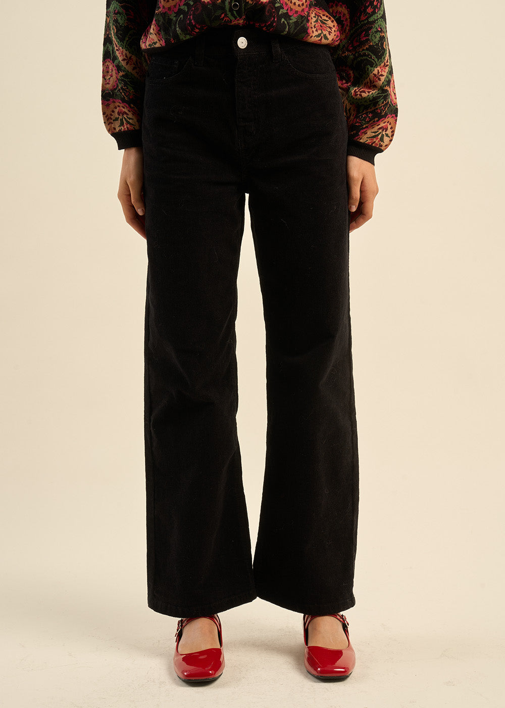 Pantalon en velours à coupe droite - Sud Express - 5 - Sud Express