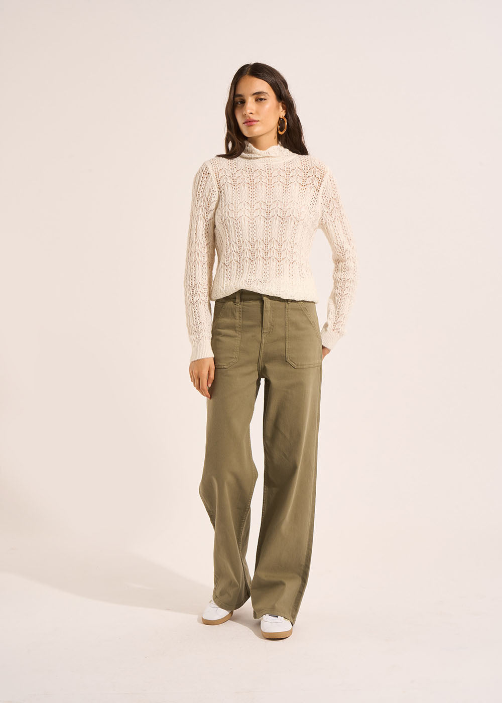 Pantalon coupe large en coton - Sud Express - 1 - Sud Express