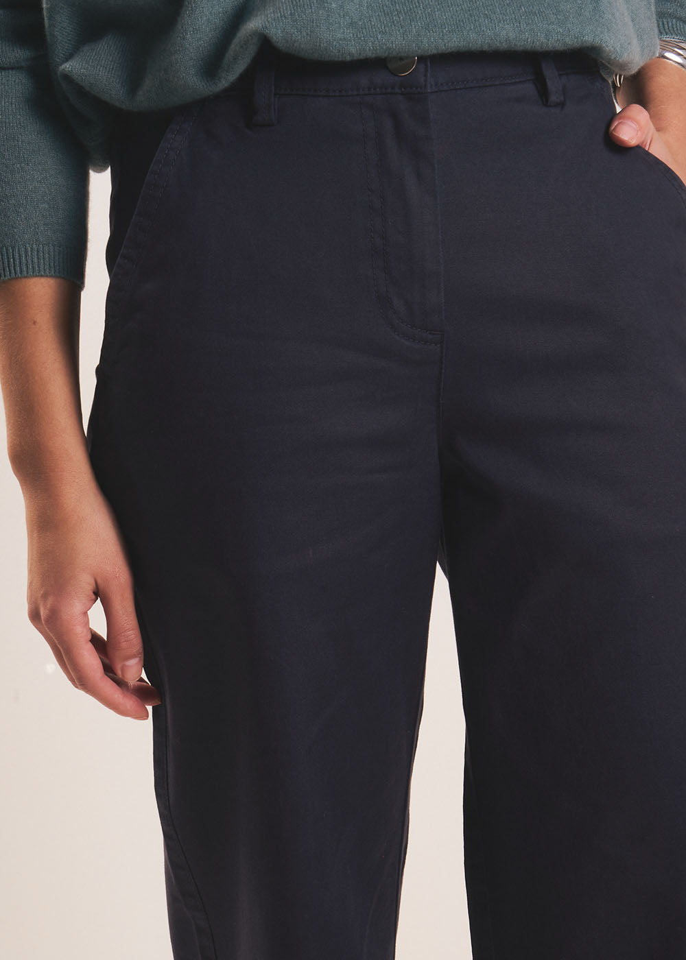 Pantalon droit taille haute - Sud Express - 2 - Sud Express