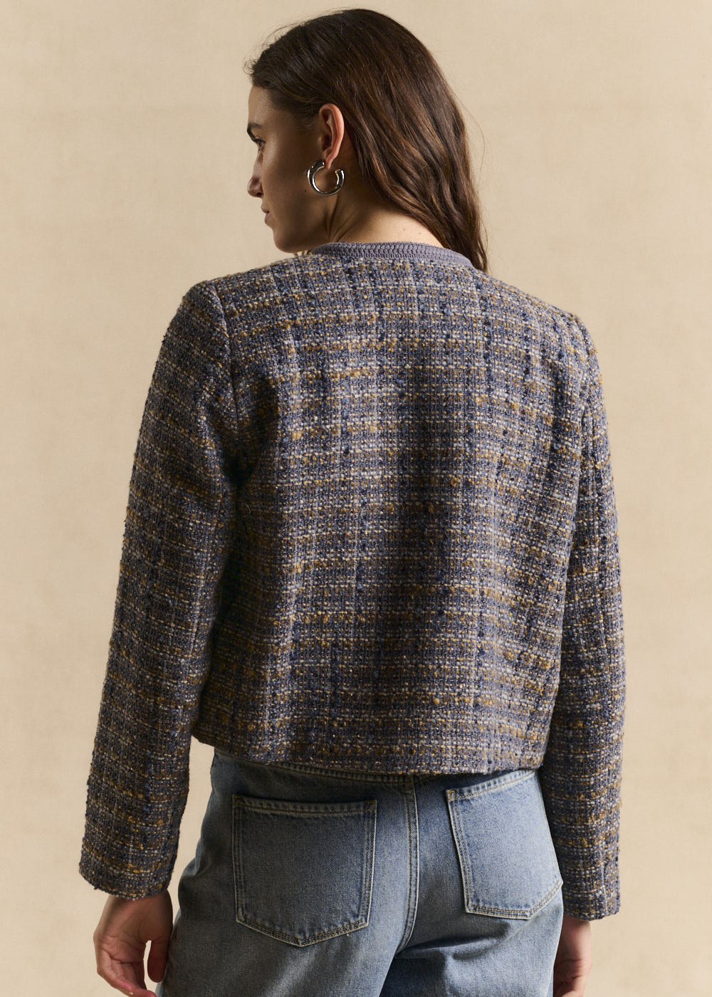 Veste courte en tweed - Sud Express - 3 - Sud Express