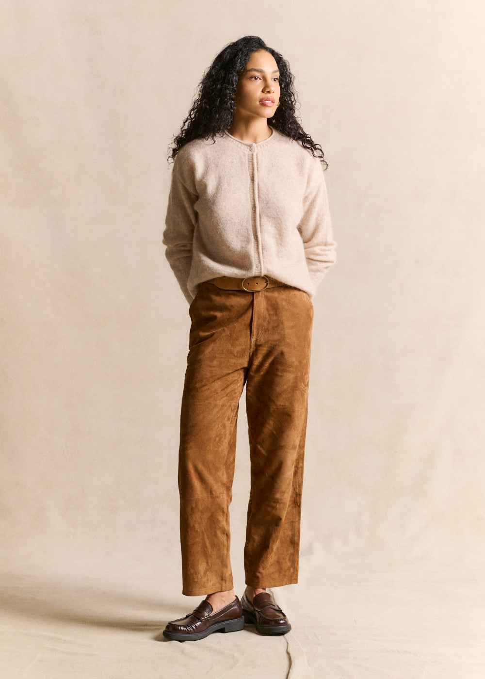 PANELA Pantalon droit en cuir - 1 - Sud Express - Sud Express
