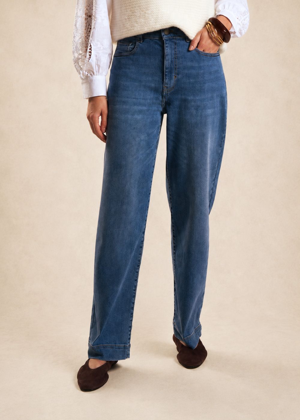 BLOOM Jean boyfriend à jambe large - 1 - Sud Express - Sud Express