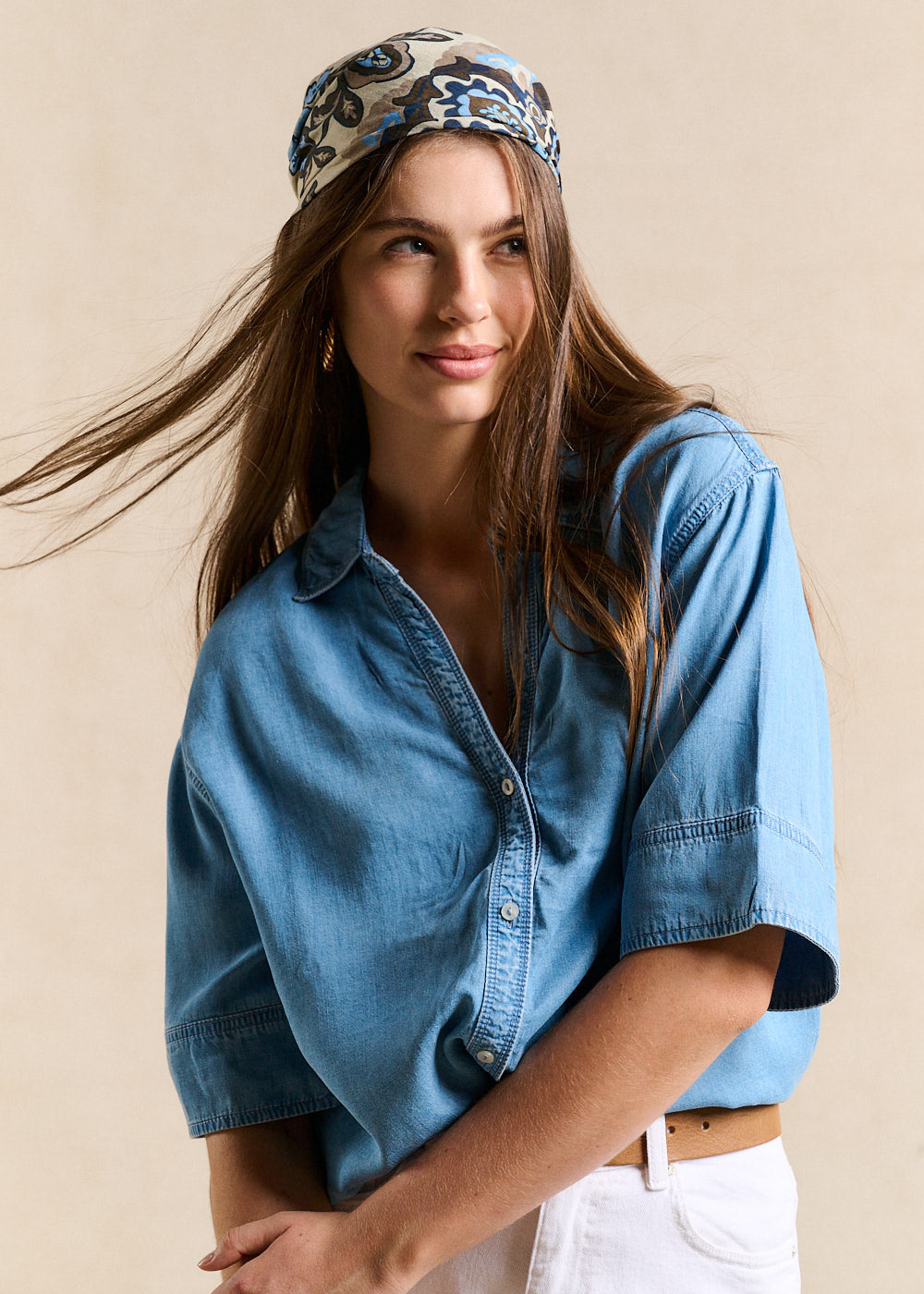 CHALY Chemise denim fluide - 4 - Sud Express - Sud Express