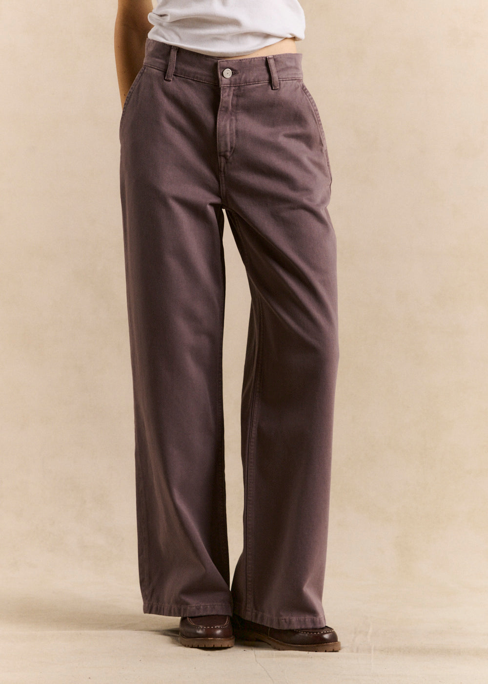 Pantalon droit en coton - Sud Express - 2 - Sud Express