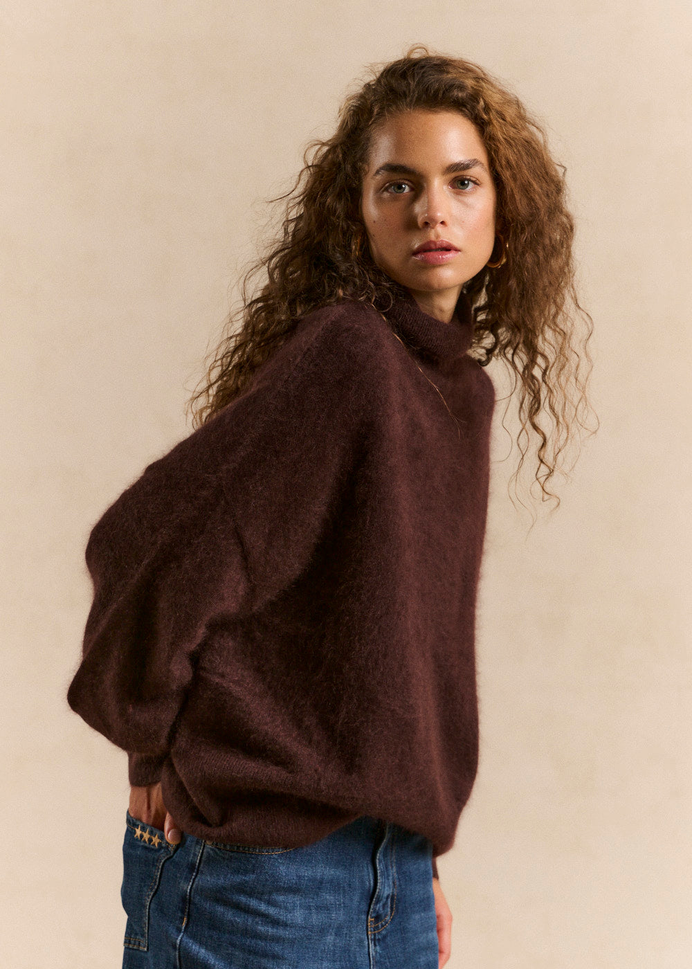 Loose-fitting turtleneck jumper - Sud Express - 5 - Sud Express